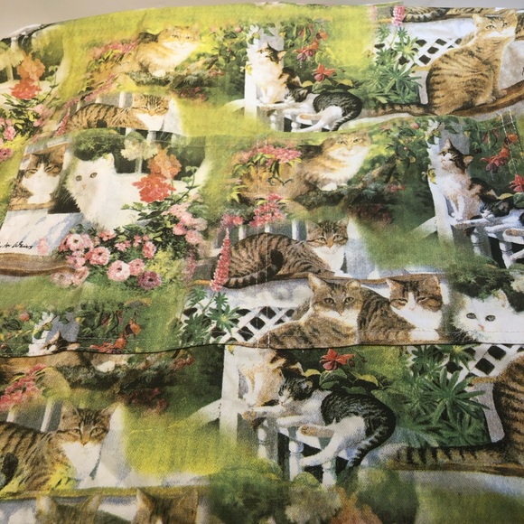 Vintage Cat Apron Safdie & Co cotton , 2 front pockets, pets at home collection - Picture 11 of 14